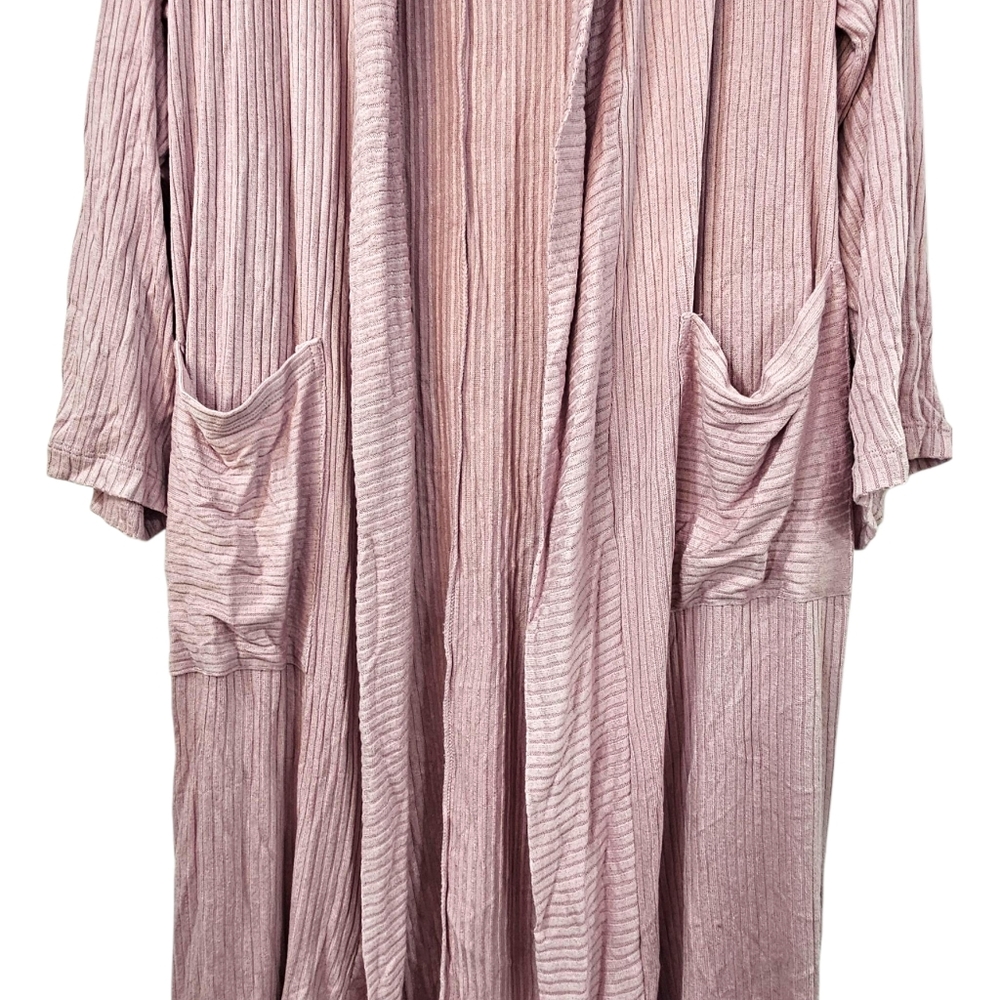 NWT Nordstrom Rack Ribbed Long Robe Size XL - Picture 2 of 5